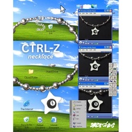 CTRL-Z Necklace!!!!! Y2k necklace! Star necklace! Silver necklace! Skena necklace! Y2k ! Grapes! Got