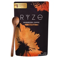 RYZE SUPERFOODS Mushroom Coffee Dark Roasting, 6 Kinds Adapt to Mixing Original Mushrooms with Prebi
