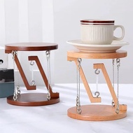 <KeepMoving0> Tensegrity Structure Plant Stand,Floating Wooden Table Anti Gravity Physics Gift,The B