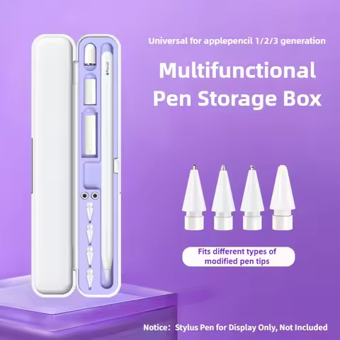 1st Box for Apple Pencil 1/2/3 Cover Gen for Apple Pencil 2nd Generation Stylus Pen Holder Protectiv