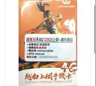 4G越南20日4G 100GB《每日5GB》《購買3張免費順豐》無限上網卡數據卡Sim卡電話咭data  Vietnam Mobile 4G SIM Card