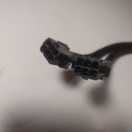 Dual 6-Pin PCIe (Female) to Single 8-Pin PCIe (Male) Power Adapter Cable