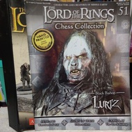 LORD OF THE RINGS CHESS COLLECTION - ISSUE 51 BLACK BISHOP LURTZ MAGAZINE ONLY LOT HF8710#3243