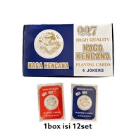 [oddsolshop] pekanbaru/ Dragon kencana QQ7 playing cards 1 box = 12 sets / 4 jokers playing cards hi