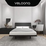 VELOONA MAYA Floating wooden Metal Queen Bed Japanese Zen Platform Bed Katil Queen Wood Platform Sol