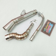 Kou Pipe canister contour open specs exhaust Pipe for Wave 125 Xrm 110/125 Wave 100/110/115 Rs125 Fu