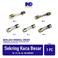 Large Glass Fuse 15 20 25 30 Ampere A Tube Fuse Glass Fuse 15A 20A 25A 30A Ampere