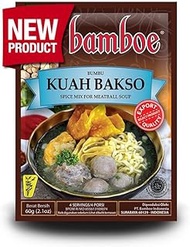 Bamboe Bumbu Kuah Bakso Meatball Soup Spice Mix, 60 Gram (Pack of 3)