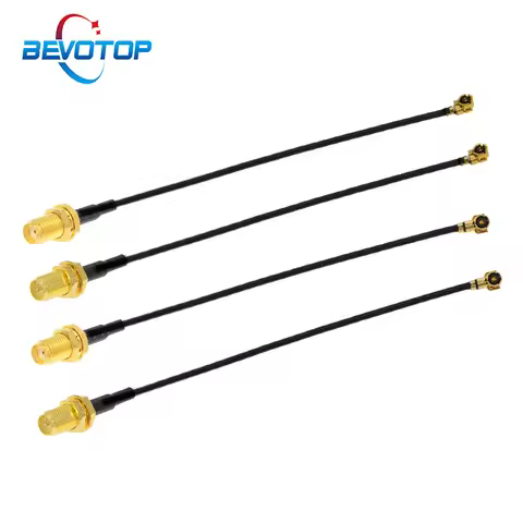 2pcs UFL IPX MHF RF1/RF4 Female to SMA Female WIFI Antenna RF Cable RG1.13/0.81mm Pigtail Extension