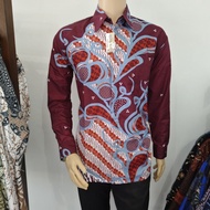KEMEJA MERAH Original red heart muliyah batik shirt arta batik CODE 008 l new l selected l original 