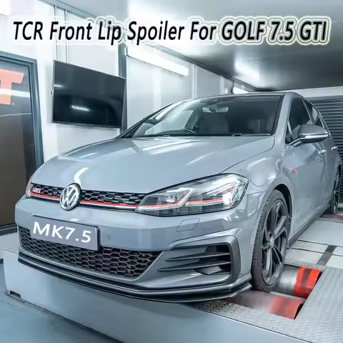 For Volkswagen VW Golf 7.5 GTI Mk7 Facelift GTI 2017-2020 TCR Style Car Front Bumper Lip Spoiler Spl