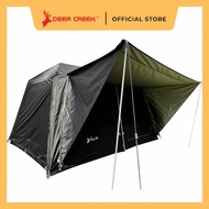 Deer Creek  Safari XL 2.0 Auto Tent Two Room Cabin Black/Khaki/Green