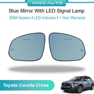 Toyota Corolla Cross XG10 ( 2020 - 2023 ) Blue Mirror with LED Signal Lamp BSM System 1 Year Warrant