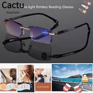 CACTUS Anti Blue- +1.0-+4.0 Degree Computer Goggles Gaming Rimless Radiation Protection