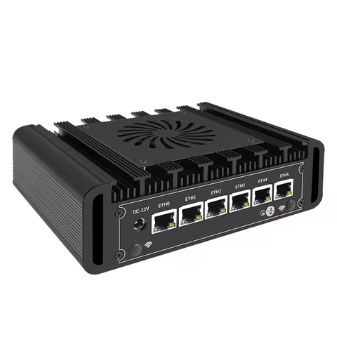 6*LAN i226V Intel N100 Firewall Soft Router 2.5GbE Mini PC 12th Gen DDR4 1*HD 1XDP AES-Ni ESXI Appli