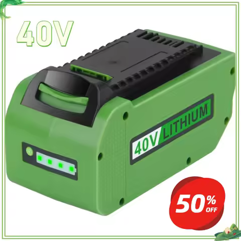 6.0Ah 40-Volt Lithium Battery Replacement for Greenworks 40V Battery G-MAX 29472 29462 29252 20202 2