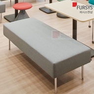 Fursys modular sofa fabric stool bench cafe living room ottoman 3-seater office square CS585A
