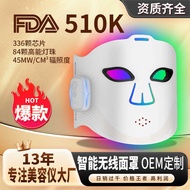 FDA510K Red Light Skin Rejuvenation Beauty Mask Magnetic Wireless Portable Infrared Mask Instrument