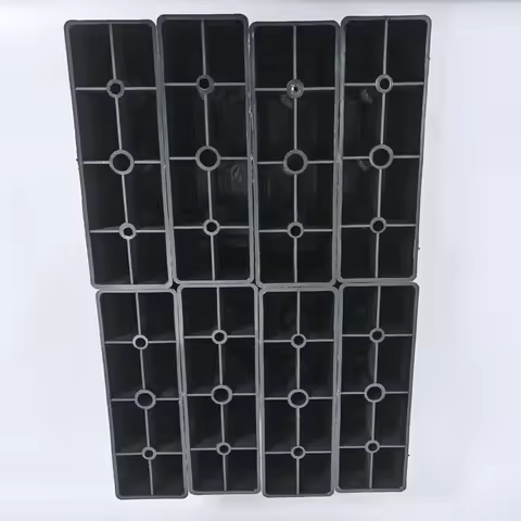8pcs 5/7.5cm Plastic Sofa Legs Bed Legs Support Legs Black Cross Shaped Support Feet Moisture-Proof 