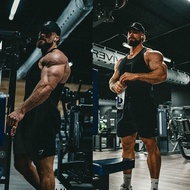 Gymshark Shark Sports Fitness American Printed Pure Cotton Shorts Unisex