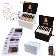 ADL Piano Calendar 2026 Desk Calendar Playable Piano, Swift Mini Piano Calendar With 52 Weeks Of Mus