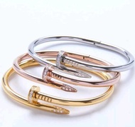 Stainless steel Nail Bangle Non Tarnish and Hypo Allergnic