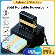 [SG]Built in Cable 22.5W Super Fast Charging Power Bank 10000mAh Magnetic Detachable 2 in 1