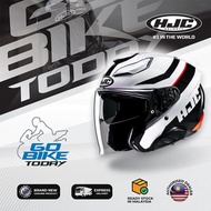 HJC F31 Open Face Helmet Naby MC1 | ECE 22.06 | Lightweight | Urban Riding | Double Visor