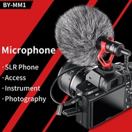 BOYA BY-MM1 วิดีโอไมโครโฟนบันทึกในกล้องไมโครโฟนสำหรับZhiyun Smooth 4 DJI Feiyu OSMO DSLRกล้องiPhone 