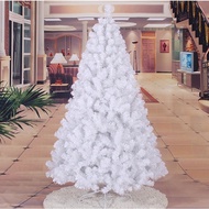 4Ft 5Ft 6Ft 8Ft Pine Needle White Artificial Christmas Tree Xmas Trees PVC Seasonal Decoration *COD*