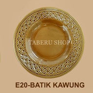 Piring Makan Keramik Batik Kawung Isi 12 Pcs (1 lusin) Best