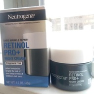 2 for $500 Neutrogena Retinol Pro+ Night Cream Fragrance Free 48g 露得清A醇晚霜 Neutrogena Retinol Night C