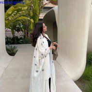 New Dubai Embroidered Open Abaya Batwing Morocco Sve Cardigan Abayas For Mum Women