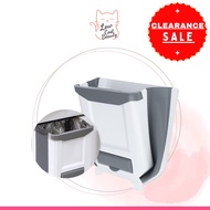 CLEARANCE Hanging Foldable Rubbish Bin Can Kitchen Door Cabinet Waste Rubbish Bucket Garbage Basket 