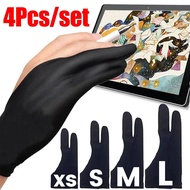 ถุงมือถุงมือศิลปินแบบสองนิ้วสำหรับปากกาวาดกระดาษแสดงวาดภาพศิลปะการร่างแท็บเลตวาดรูปดินสอ iPad