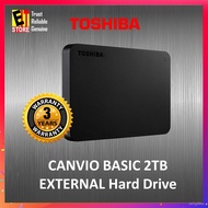 ul6E TOSHIBA CANVIO  BASIC / READY 2TB USB3.0 PORTABLE HARD DISK -BLACK external hard disk