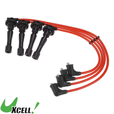 UXCELL Car Spark Plug Coil Wires Ignition Coil Harness Cable 6.7mm Fit for Honda CR-V 1997-2001 No.3
