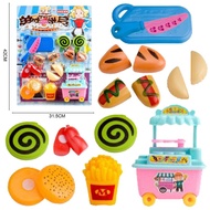 TOY Mainan Ramly Burger Stall Geral Burger Hotdog Sausage Kentang Goreng Fries Birthday Gift