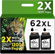 Ubinki 62XL Black Ink Cartridges for HP Ink 62 XL HP62 HP62XL Ink Cartridge for HP Envy 5540 5640 56
