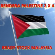 PALESTIN FLAG 2'X4' Bendera Palestin 2 x 4 Flag Palestine Country Besar Polyester