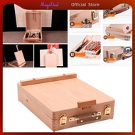 [MagiDeal] Wooden Art Easel Box Sketch Box Table Easel Portable Case Sketch Easel Easel for Beginner