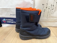 迪卡儂 兒童雪靴橙色藍色， 37號 防水保暖防滑雪靴 snow boots