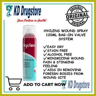 ✉ ◳ ☾ HYCLENS WOUND SPRAY SOLUTION 60ML/ 120ML  (SOLD PER PIECE)