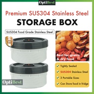 OPTIBEST 304 Stainless Steel Food Container Storage Container 304 Lunch Box Airtight Food Container 