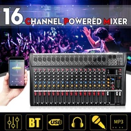 16 Channel bluetooth USB Audio Mixer DJ Sound Mixing Console Computer Karaoke Playback For Karaoke KTV Match Partyfan ai