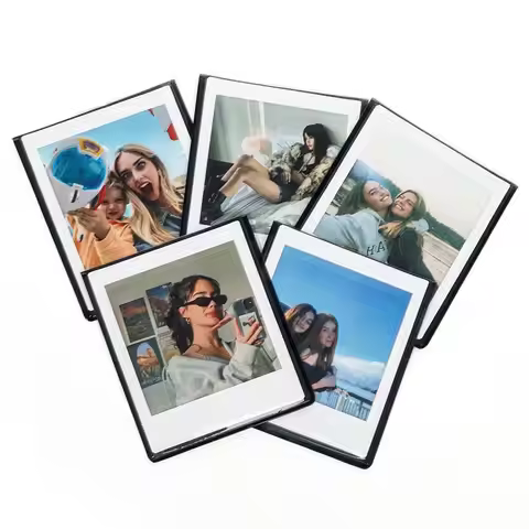 5PCS Photograph Magnetic Photo Frame Card Stamp Instant Camera Picture Holder for Fujifilm Instax SQ