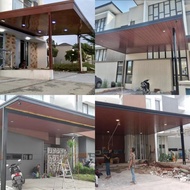 PROMO TERBATAS KANOPI BAJA RINGAN ATAP ALDERON RS & PLAFON PVC TERPASANG | READY