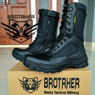 BROTHER MARCO GENUINE LEATHER PDL SHOES TNI POLRI SECURITY SATPAM PDL SHOES MEN'S BOOTS Wanita