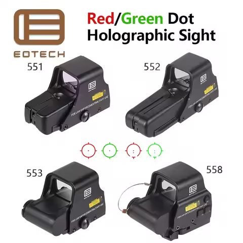 Tactical EOTech Airsoft 551 552 553 558 Green Red Dot Metal Holographic Sight Scope Hunting Gun Refl