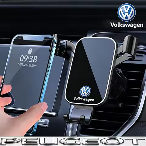 1Pcs Car Phone Holder Air Vent Clip Mount Mobile Cell Stand For VW Golf Tiguan T-Roc Polo Passat ID.